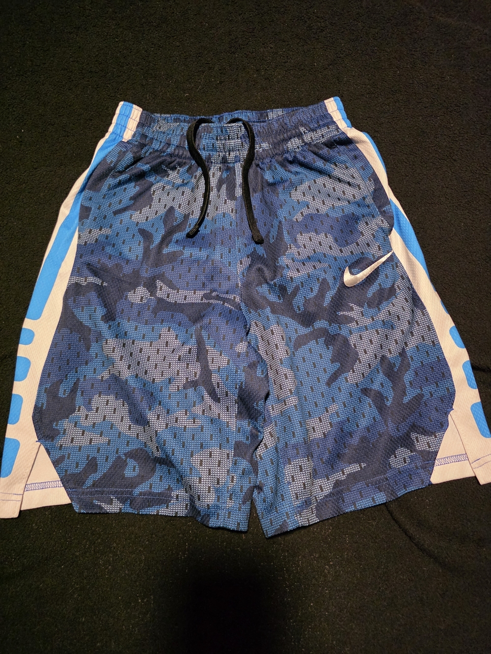 Nike Kids' Dri-Fit Blue Camo Athletic Shorts